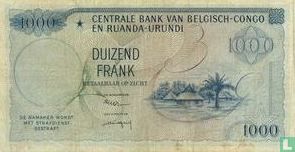Congo belge 1000 Francs 1958 - Image 2
