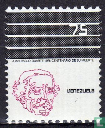 100. Todestag von Juan Pablo Duarte.