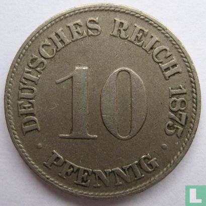 Duitse Rijk 10 pfennig 1875 (C) - Afbeelding 1
