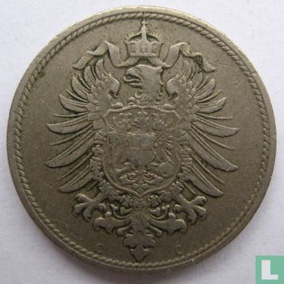 German Empire 10 pfennig 1875 (C) - Image 2