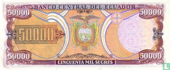 Ecuador 50 000 Sucres  - Afbeelding 2