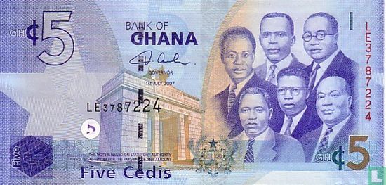 Ghana 5 Cedis 2007 - Afbeelding 1