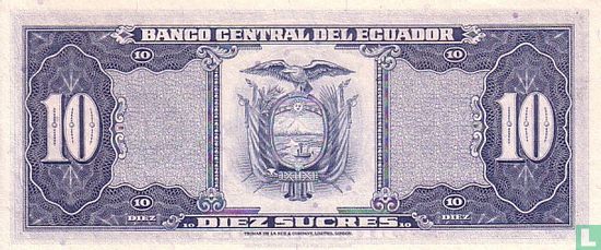 Ecuador 10 Sucres 1983 - Afbeelding 2