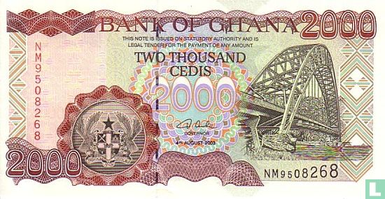 Ghana 2,000 Cedis 2003 - Image 1