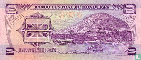 Honduras 2 Lempiras - Afbeelding 2