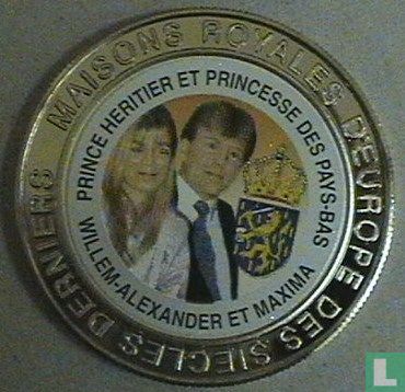 Congo-Kinshasa 5 francs 1999 (PROOF) "Willem - Alexander and Máxima" - Afbeelding 2