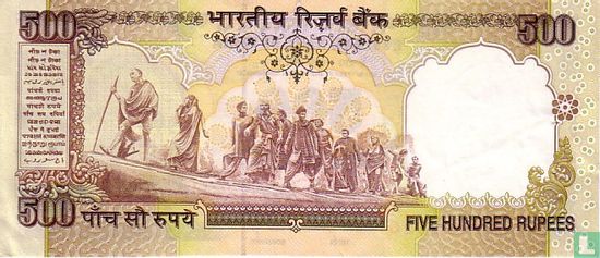 India 500 Rupees 2000 (A) - Afbeelding 2