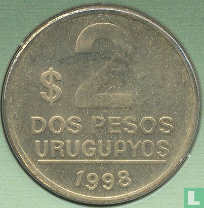 Uruguay 2 pesos uruguayos 1998 - Image 1