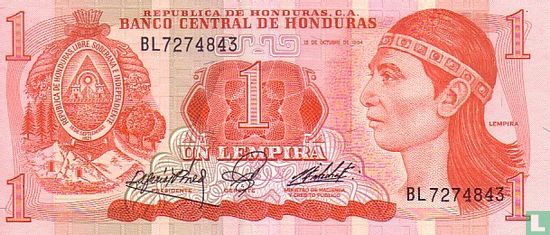 Honduras 1 Lempira 1984 - Afbeelding 1