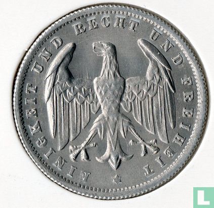 German Empire 500 mark 1923 (F) - Image 2