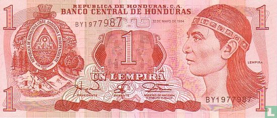 Honduras 1 Lempira - Afbeelding 1