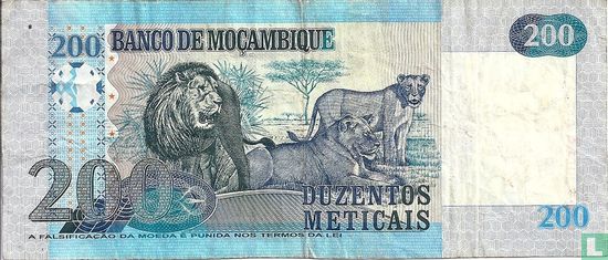 MOZAMBIQUE  200 Meticais - Afbeelding 2
