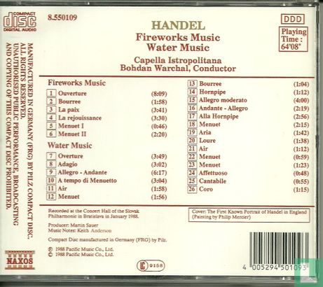 Händel, G.F.: Fireworks Music & Water Music - Image 2