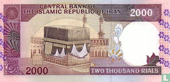 Iran 2.000 Rials ND (1986-) P141k - Afbeelding 2