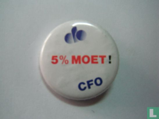 CFO - 5% moet!