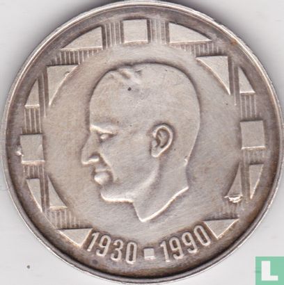 Belgien 500 Franc 1990 (NLD) "60th Birthday of King Baudouin" - Bild 2