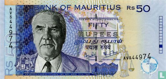 Mauritius 50 Rubine - Bild 1