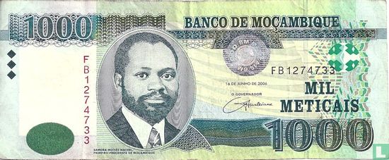 MOZAMBIQUE  1000 Meticais - Image 1