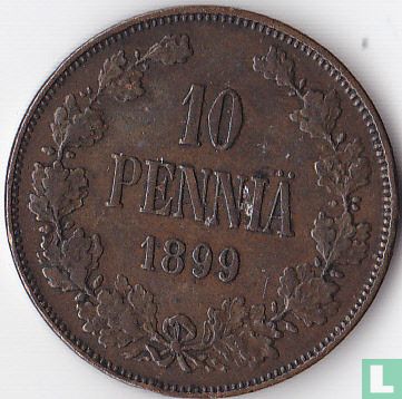 Finlande 10 penniä 1899 - Image 1