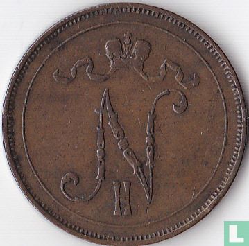 Finland 10 penniä 1899 - Image 2