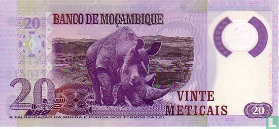 MOZAMBIQUE 20 Meticais - Afbeelding 2
