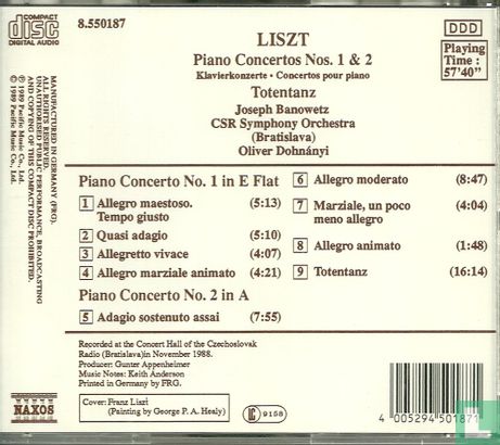Liszt, Franz: Piano Concertos Nos 1 & 2 - Afbeelding 2
