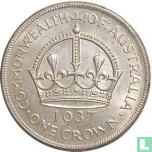Australie 1 crown 1937 "Coronation of King George VI" - Image 1