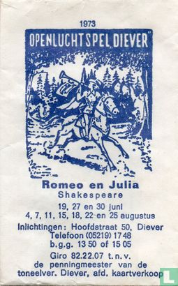 Openluchtspel "Diever" Romeo en Julia - Afbeelding 1