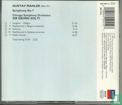 Mahler, Gustav: Symphony No. 7 - Afbeelding 2