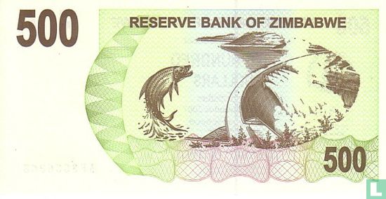 Zimbabwe 500 Dollars 2006 - Image 2