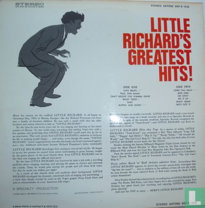 Little Richard's Greatest Hits - Afbeelding 2