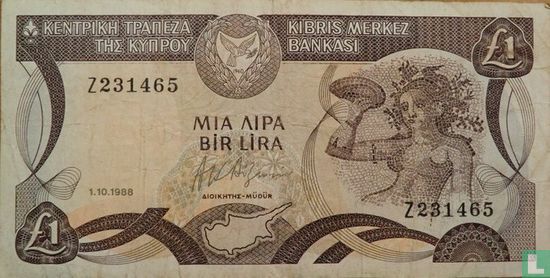 Cyprus 1 Pound 1988 - Afbeelding 1