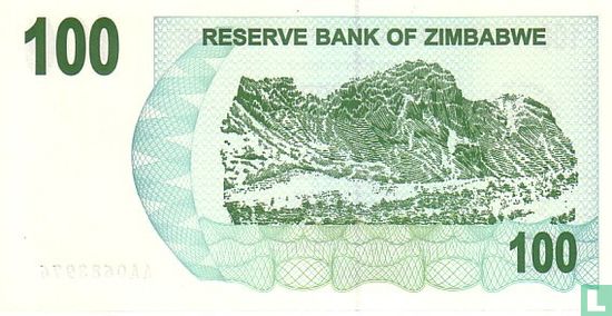 Zimbabwe 100 Dollars 2006 - Afbeelding 2