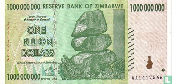 Simbabwe 1 Billion Dollars 2008 - Bild 1