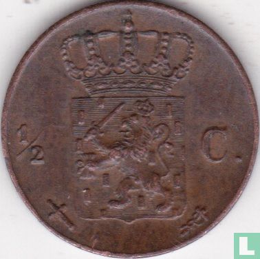 Nederland ½ cent 1873 - Afbeelding 2