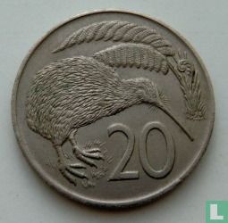 New Zealand 20 cents 1974 - Image 2
