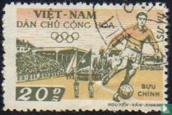 Voetbal in Hanoi stadion