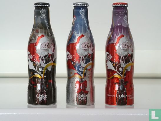 Coca-Cola kerst aluminium flesjes