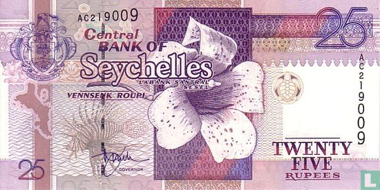 SEYCHELLES 25 Rupees - Image 1