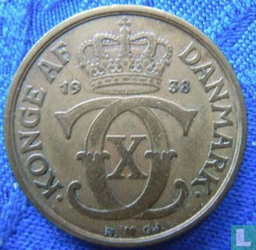 Denmark 1 krone 1938 - Image 1