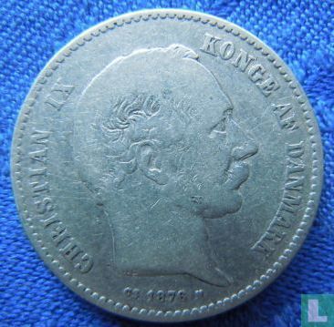 Denmark 1 krone 1876 - Image 1