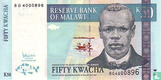 Malawi 50 Kwacha 2007 - Image 1