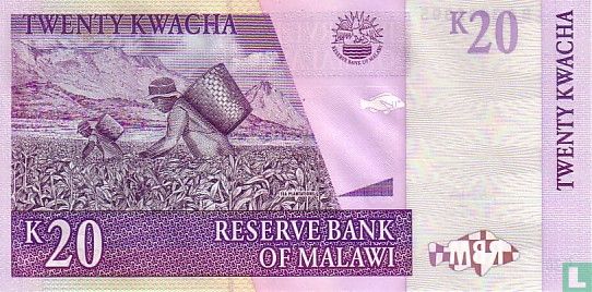 Malawi 20 Kwacha 2007 - Afbeelding 2