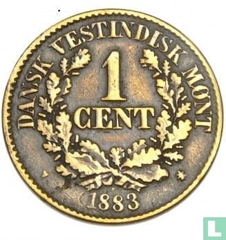 Deens West-Indië 1 cent 1883 - Afbeelding 1