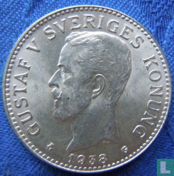 Zweden 2 kronor 1938 - Afbeelding 1