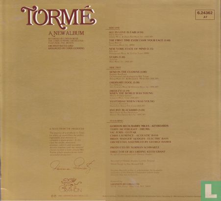 Tormé, a new album - Image 2