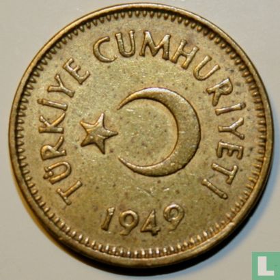 Turkije 5 kurus 1949 - Afbeelding 1