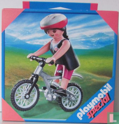 Playmobil Vrouw op Mountainbike / Woman on Mountain Bike - Bild 1