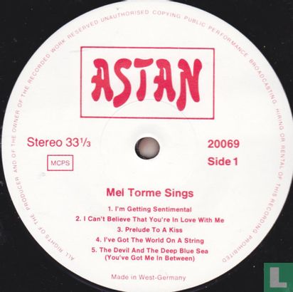 Mel Torme Sings  - Image 3