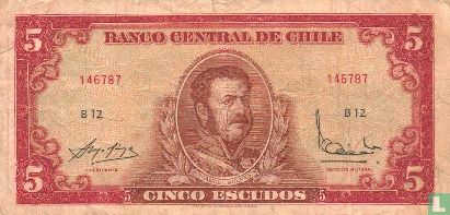 Chili 5 Escudos ND (1964)